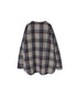 INHT2682CD COTTON CHECK OVERDYE HENLEY NECK SHIRT