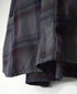 INHT2683CD COTTON CHECK OVERDYE STAND COLLAR SHIRT