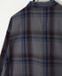 INHT2683CD COTTON CHECK OVERDYE STAND COLLAR SHIRT
