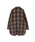INHT2683CD COTTON CHECK OVERDYE STAND COLLAR SHIRT