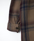 INHT2683CD COTTON CHECK OVERDYE STAND COLLAR SHIRT
