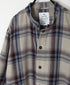 INHT2683CD COTTON CHECK OVERDYE STAND COLLAR SHIRT