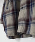 INHT2683CD COTTON CHECK OVERDYE STAND COLLAR SHIRT