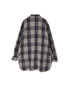 INHT2683CD COTTON CHECK OVERDYE STAND COLLAR SHIRT