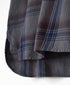 INHT2684CD COTTON CHECK OVERDYE HOODED PULLOVER SHIRT