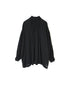 INMDS25011D AUTO LOOM COTTON/LINEN PLAIN OVERDYE FRILL COLLAR SHIRT WITH MINI PINTUCK