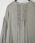 INMDS25012D AUTO LOOM COTTON/LINEN PLAIN OVERDYE BACK OPENING CREW-NECK SHIRT