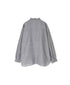 INMDS25062 HANDWOVEN YARN DYE NATURAL INDIGO CHAMBRAY FRILL COLLAR SHIRT