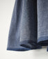 INMDS25065 HANDWOVEN YARN DYE NATURAL INDIGO CHAMBRAY FRILL CACHE COEUR