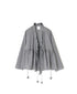 INMDS25065 HANDWOVEN YARN DYE NATURAL INDIGO CHAMBRAY FRILL CACHE COEUR