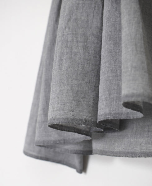 INMDS25065 HANDWOVEN YARN DYE NATURAL INDIGO CHAMBRAY FRILL CACHE COEUR