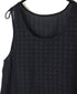 INMDS25081 HANDWOVEN COTTON SILK CHECK U-NECK TANK TOP