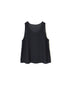 INMDS25081 HANDWOVEN COTTON SILK CHECK U-NECK TANK TOP