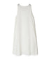 INMDS25082 HANDWOVEN COTTON SILK CHECK U-NECK TANK TOP DRESS