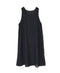 INMDS25082 HANDWOVEN COTTON SILK CHECK U-NECK TANK TOP DRESS
