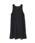 INMDS25082 HANDWOVEN COTTON SILK CHECK U-NECK TANK TOP DRESS