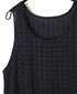 INMDS25082 HANDWOVEN COTTON SILK CHECK U-NECK TANK TOP DRESS