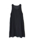 INMDS25082 HANDWOVEN COTTON SILK CHECK U-NECK TANK TOP DRESS