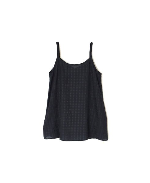 INMDS25083 HANDWOVEN COTTON SILK CHECK 2WAY CAMISOLE