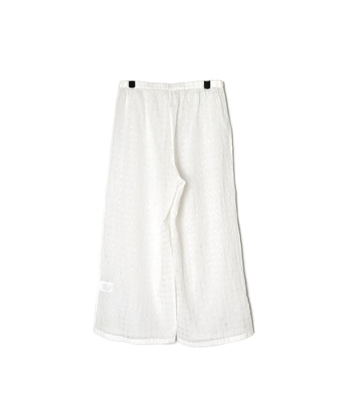 INMDS25084 HANDWOVEN COTTON SILK CHECK EASY PANTS