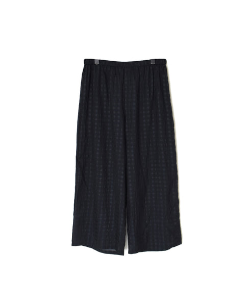 INMDS25084 HANDWOVEN COTTON SILK CHECK EASY PANTS