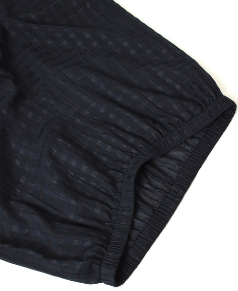 INMDS25084 HANDWOVEN COTTON SILK CHECK EASY PANTS