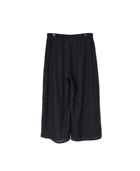 INMDS25084 HANDWOVEN COTTON SILK CHECK EASY PANTS