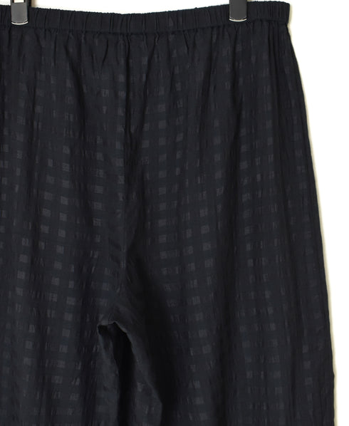 INMDS25084 HANDWOVEN COTTON SILK CHECK EASY PANTS