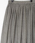 INMDS25105 80s VOILE TRIANGLE BLOCK PRINT GATHERED SKIRT