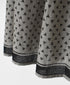 INMDS25105 80s VOILE TRIANGLE BLOCK PRINT GATHERED SKIRT