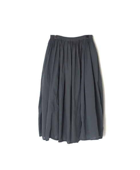 NMDS25236D COTTON & LINEN PATCHWORK RAJASTHAN TUCK GATHERED SKIRT