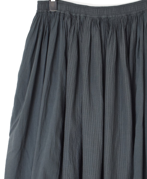 NMDS25236D COTTON & LINEN PATCHWORK RAJASTHAN TUCK GATHERED SKIRT