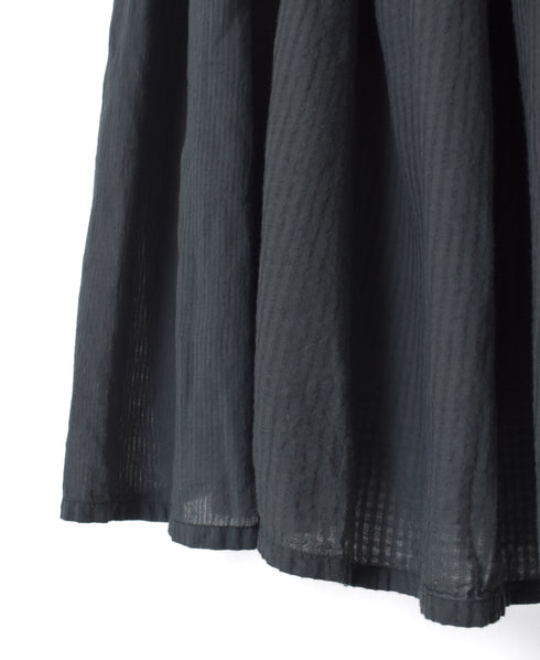 NMDS25236D COTTON & LINEN PATCHWORK RAJASTHAN TUCK GATHERED SKIRT