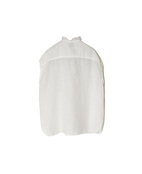 INMDS26001D 60s AUTOLOOM LINEN PLAIN OVERDYE FRENCH/SL FRILL COLLAR SHIRTS