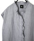 INMDS26001D 60s AUTOLOOM LINEN PLAIN OVERDYE FRENCH/SL FRILL COLLAR SHIRTS