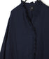 INMDS26002D 60s AUTOLOOM LINEN PLAIN OVERDYE FRILL COLLAR LONG SHIRTS