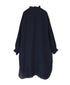 INMDS26002D 60s AUTOLOOM LINEN PLAIN OVERDYE FRILL COLLAR LONG SHIRTS