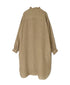INMDS26002D 60s AUTOLOOM LINEN PLAIN OVERDYE FRILL COLLAR LONG SHIRTS