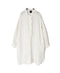 INMDS26002D 60s AUTOLOOM LINEN PLAIN OVERDYE FRILL COLLAR LONG SHIRTS
