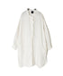 INMDS26002D 60s AUTOLOOM LINEN PLAIN OVERDYE FRILL COLLAR LONG SHIRTS