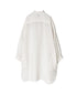 INMDS26002D 60s AUTOLOOM LINEN PLAIN OVERDYE FRILL COLLAR LONG SHIRTS