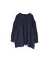 INMDS26003D 60s AUTOLOOM LINEN PLAIN OVERDYE BACK OPENING PULLOVER WITH MINI PINTUCK