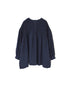 INMDS26003D 60s AUTOLOOM LINEN PLAIN OVERDYE BACK OPENING PULLOVER WITH MINI PINTUCK