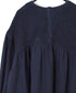INMDS26003D 60s AUTOLOOM LINEN PLAIN OVERDYE BACK OPENING PULLOVER WITH MINI PINTUCK