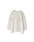 INMDS26003D 60s AUTOLOOM LINEN PLAIN OVERDYE BACK OPENING PULLOVER WITH MINI PINTUCK