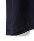 INMDS26004D 60s AUTOLOOM LINEN PLAIN OVERDYE BACK OPENING PULLOVER DRESS WITH MINI PINTUCK