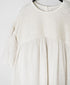 INMDS26004D 60s AUTOLOOM LINEN PLAIN OVERDYE BACK OPENING PULLOVER DRESS WITH MINI PINTUCK