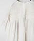 INMDS26004D 60s AUTOLOOM LINEN PLAIN OVERDYE BACK OPENING PULLOVER DRESS WITH MINI PINTUCK