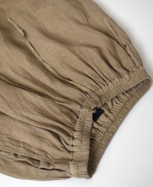 INMDS26005D 60s AUTOLOOM LINEN PLAIN OVERDYE EASY PANTS