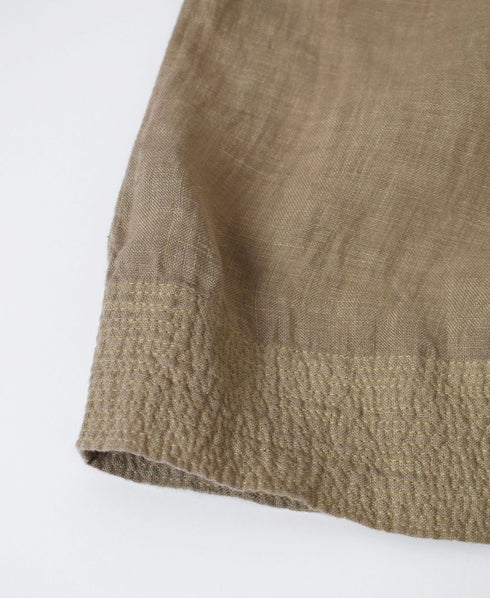 INMDS26005D 60s AUTOLOOM LINEN PLAIN OVERDYE EASY PANTS